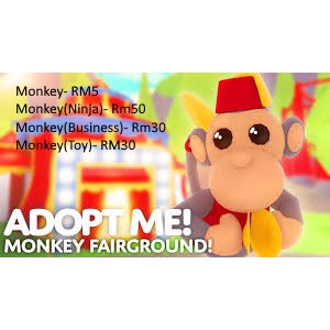 Roblox Adopt Me Monkey Shopee Malaysia - robux adopt me monkey