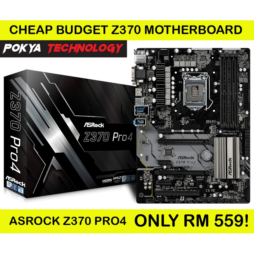 Asrock z370 pro4 обзор