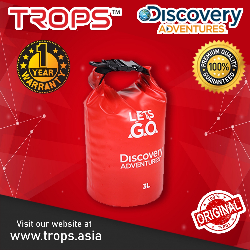 Discovery™ Adventures 3L Waterproof Outdoor Hiking Water Sport Travel Storage Dry Bag Beg