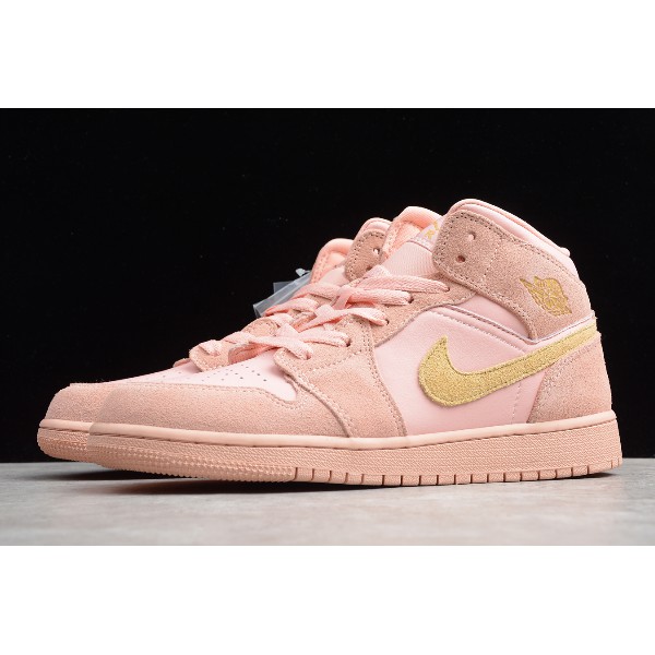 air jordan 1 mid coral gold