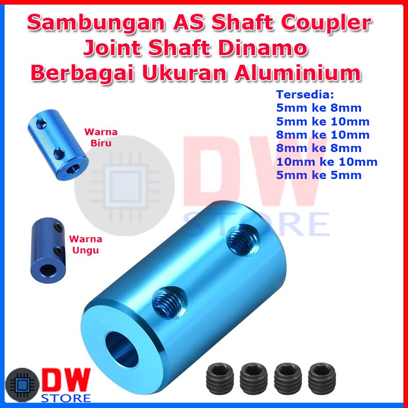 As Shaft Coupler Joint Shaft Coupling Aluminum Dynamo