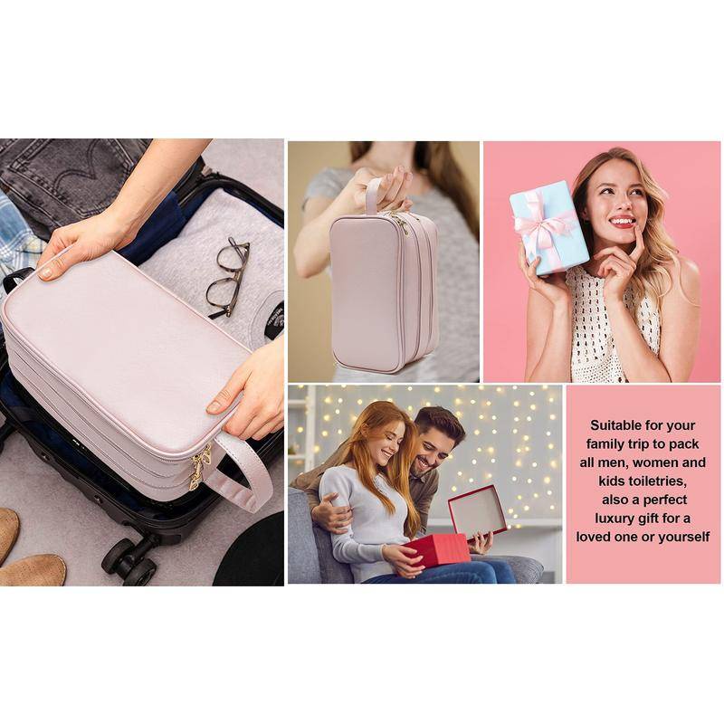 Accessory Daily Water Resistant Toiletry Bag Women Travel Makeup Eco Leather Cosmetic Organizer Girls Umakeup Casual - Image 2