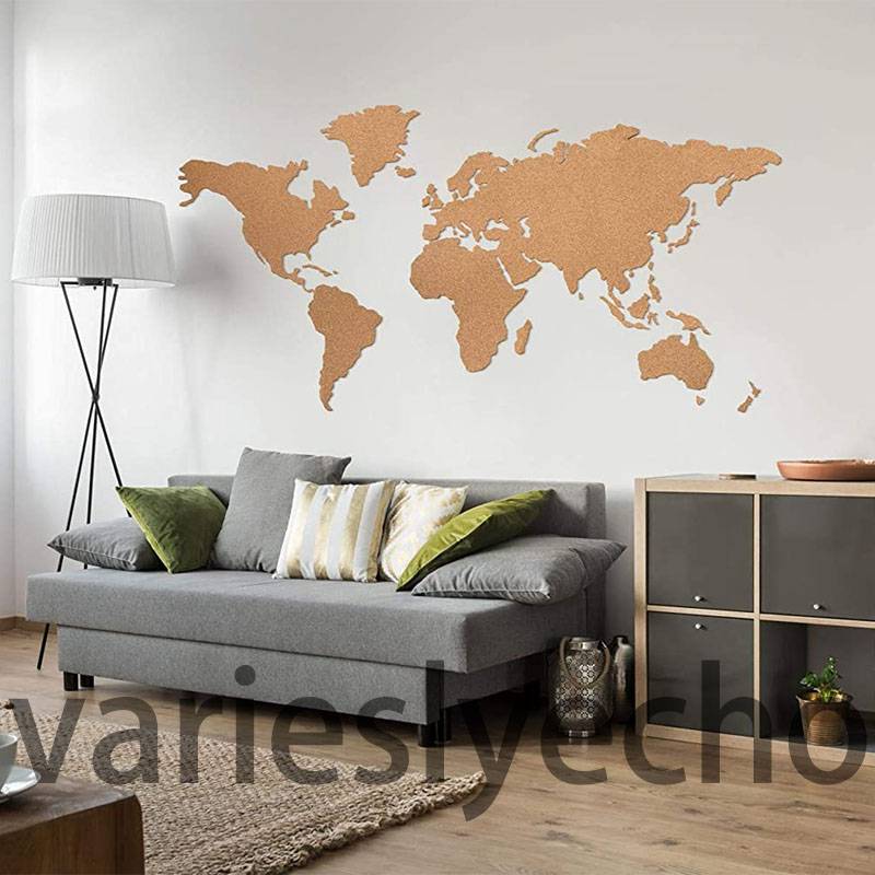 Map Of The World On Wall World Map - Home Decor Prices And Promotions - Home & Living Jun 2022 |  Shopee Malaysia