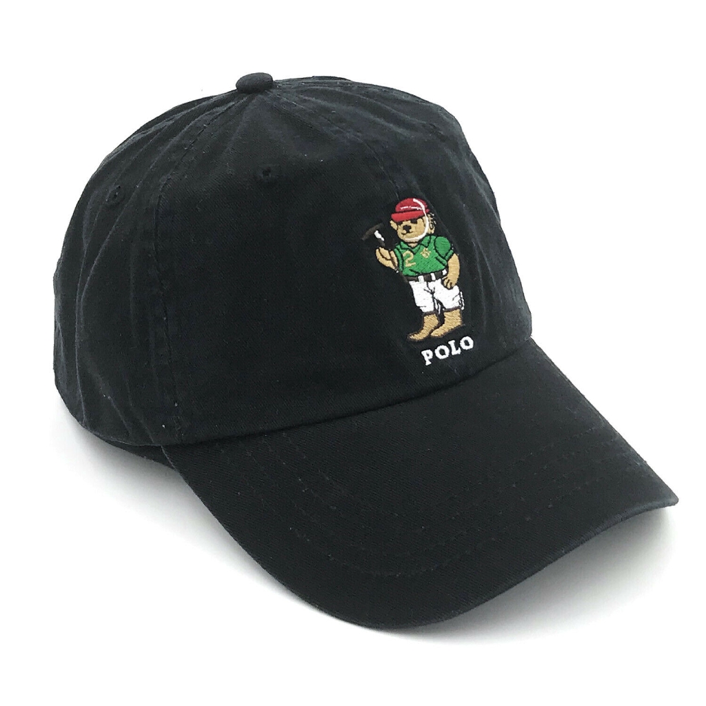black polo bear hat