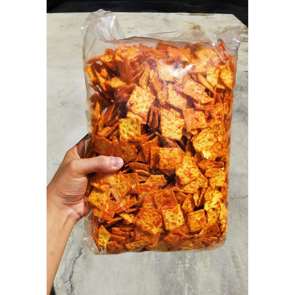 Kerepek Opak Ubi Pedas Kering Kg Tapioca Chips Biscuit Flavour Crispy Sambal Chili Kg