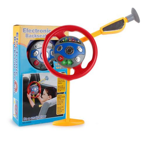 Electronic Toy Steerling Wheel Backseat Driver Toys with Light & Sound ...