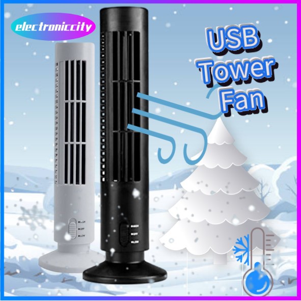 🌟🌟 USB Slim Tower Fan Air Purifier Desktop Fan Mini Mute Personal Fan Kipas Angin Menara Nipis USB electric fan Air cooler PC Laptop Desktop Cooling Fan Bladeless Air Conditioner Kipas Menara Usb