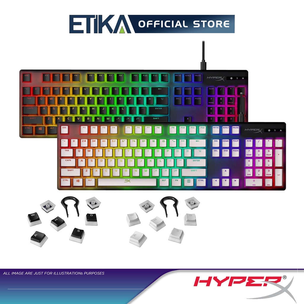 HyperX Pudding PBT Keycaps (Black/ Whte) HKCPXPBKUS/G / HKCPXPWT
