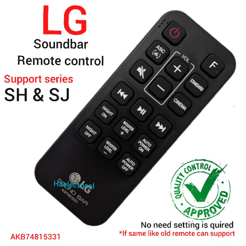 LG sound bar remote control SH SJ series Shopee Malaysia