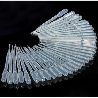 100Pcs 0.2/1/3ML Laboratory Tools Pipettes Plastic Disposable Graduated Pasteur Pipette Dropper Polyethylene Makeup Tools