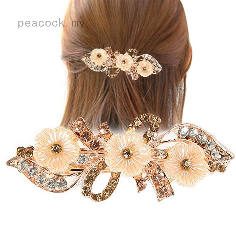 1pc Wedding Bridal Hairpins Floral Hair Clip Barrettes Rhinestone