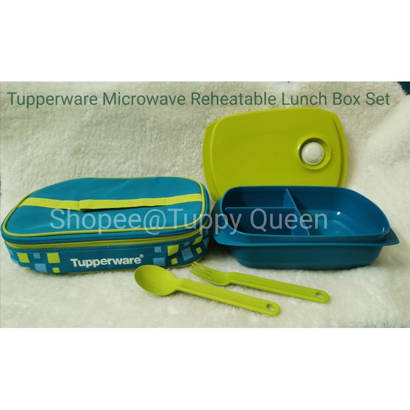 Tupperware Microwave Reheatable Lunch Box Set Shopee Malaysia