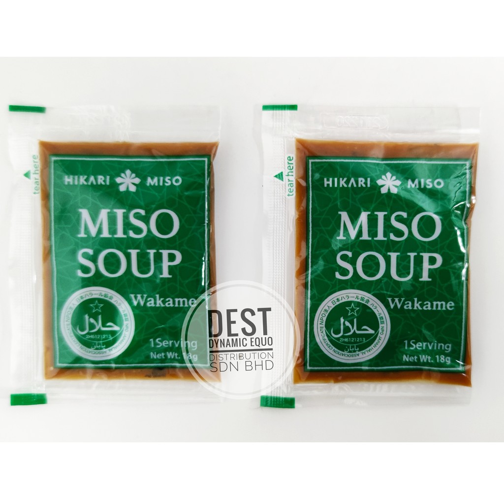 Hikari Sokunama Miso Soup 10 Servings Halal Instant Miso Soup with