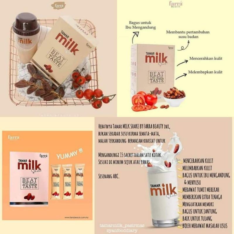 Tamar Milk Shake Original 25g X 15 Sachet