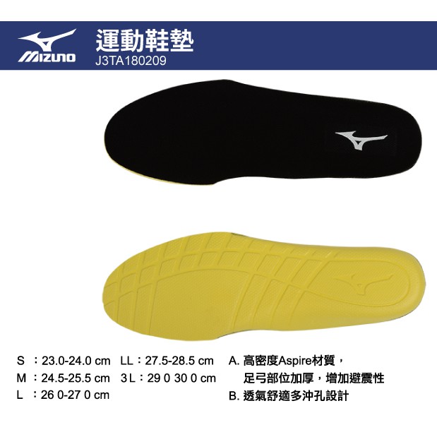 mizuno insole