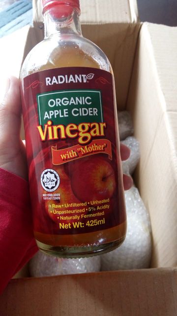 Cuka Epal Organik Halal Dengan Ibu Apple Vinegar Organic With Mother Shopee Malaysia