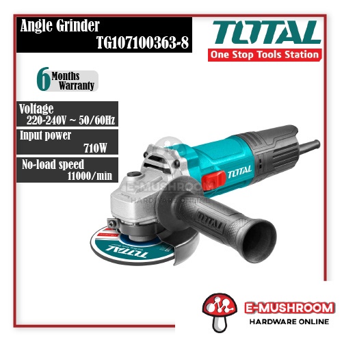 Total TG1071005638 710W 4" Angle Grinder Shopee Malaysia