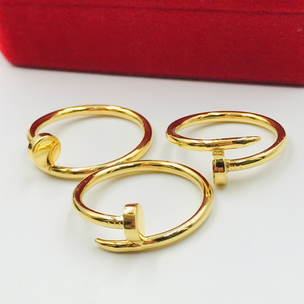  Cincin Emas Paku  Just A Nail Ring Emas  916 Shopee Malaysia