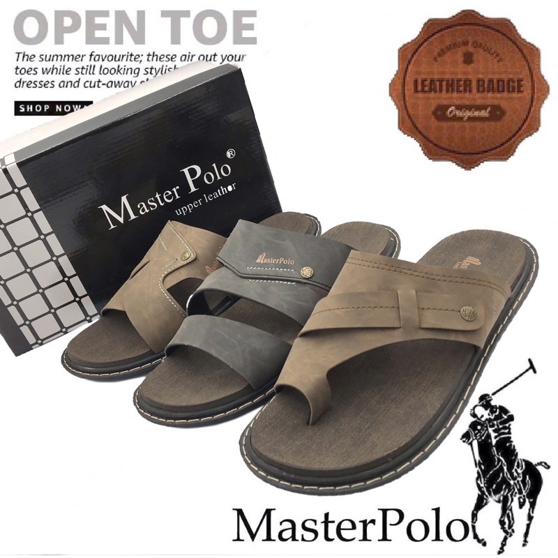 Master Polo Men Comfort Sandals Selipar Polo Tapak Berjahit Lasak Ringan Selesa Design Terbaru Berkualiti