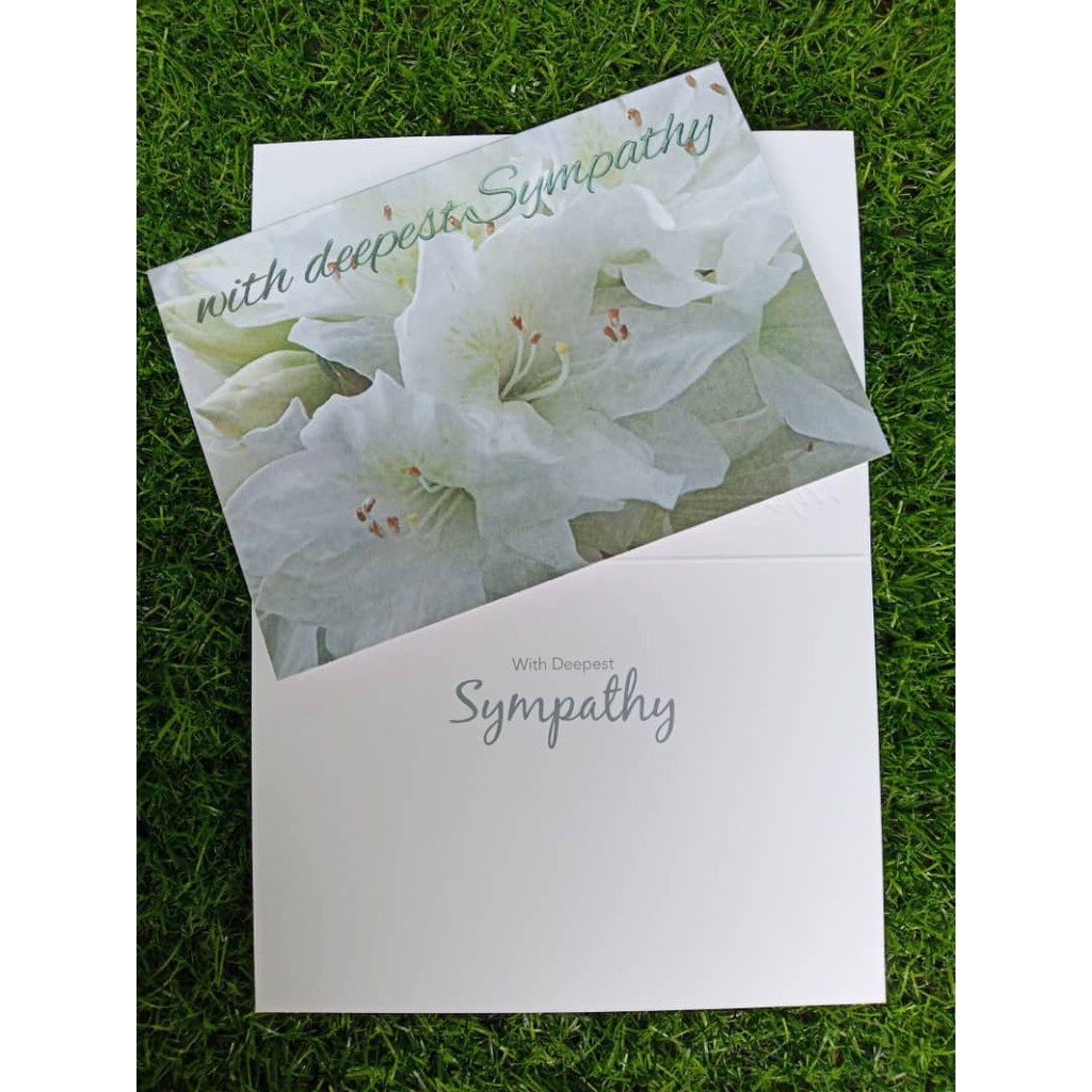 CONDOLANCE / SYMPATHY WISHES CARD