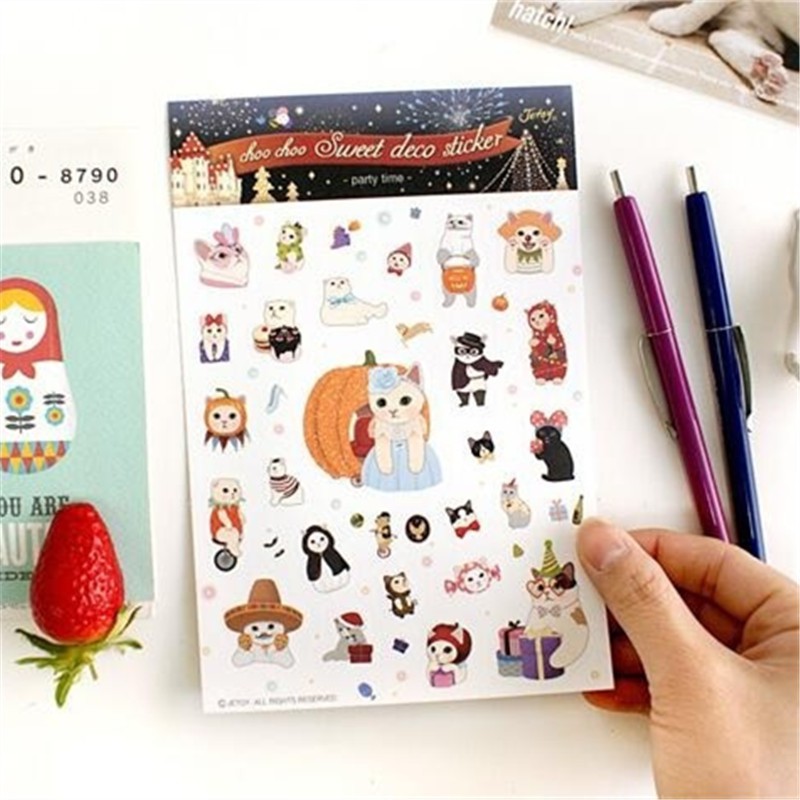 JETOY Choo Choo Cat Mini Ligne Notebook 2 Journal Scrapbook bureau d'étude 