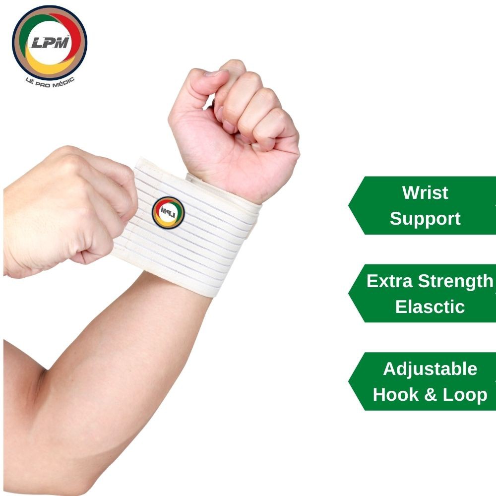 LPM Wrist Support 633 Adjustable Wrist Strap Breathable Durable Elastic Wrist Guard for Wrist