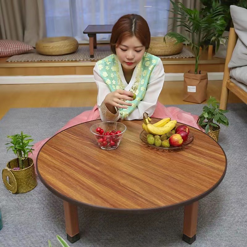 Koreanstyle folding table dining table household small round table