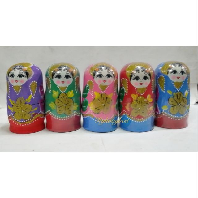 Ready Stock5 Layers Russian Doll Nesting Doll Matryoshka Doll 俄罗斯套娃