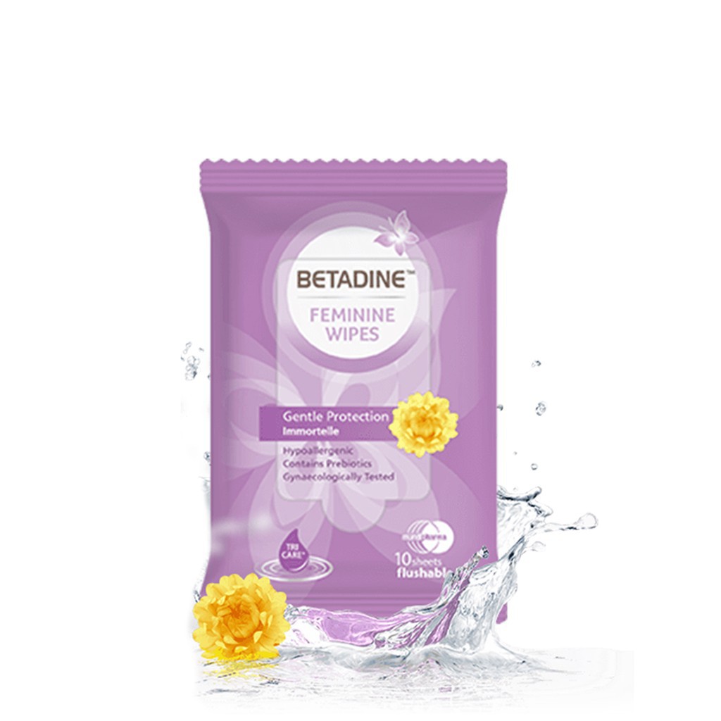 Betadine Feminine Wipes Gente Protection 10's Shopee Malaysia