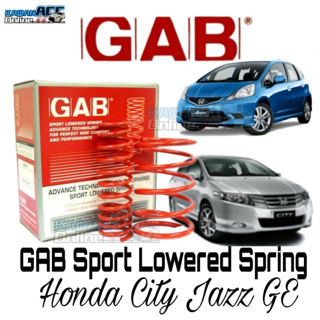 Gab Sp Series Sport Lowered Spring Honda City Gm5 Jazz Ge Shopee Malaysia