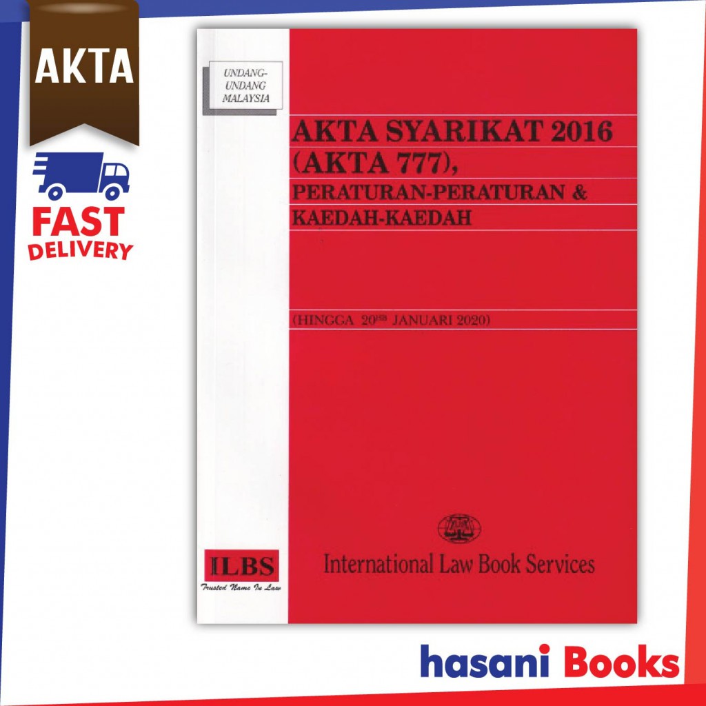 HASANI ILBS AKTA SYARIKAT 2016 AKTA 777 9789678928311