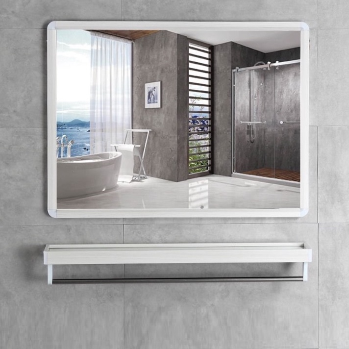 DEKO Nordic Rectangle Mirror Wall Mirror Bathroom Vanity Mirror Makeup  Mirror Deco Cermin Segi Empat Cermin Petak IKEA