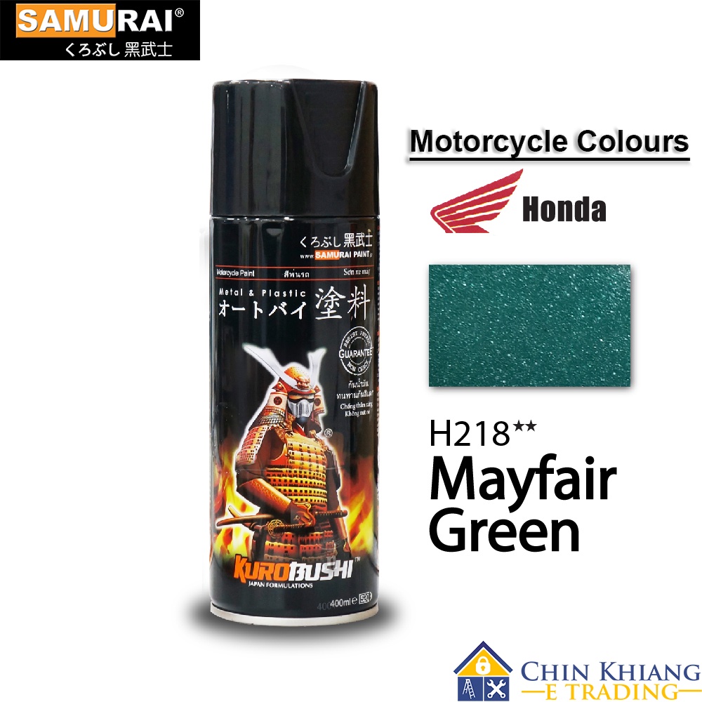 Samurai H218 Honda Mayfair Green Spray Paint 400ml Shopee Malaysia