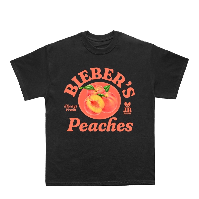 BIEBER'S PEACHES JUSTIN BIEBER SHIRT MERCHANDISE