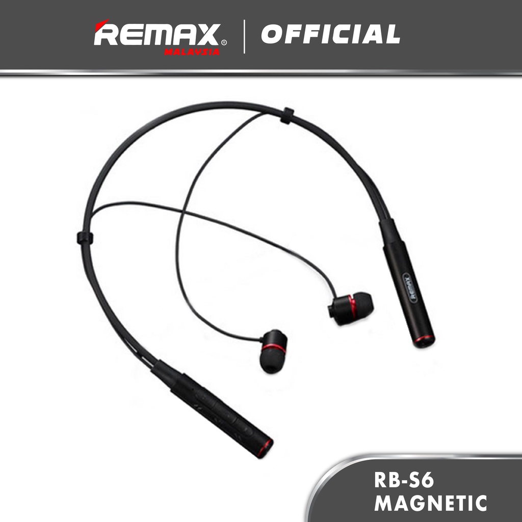 Remax RB-S6 Bluetooth Sporty Earphone CSR Bluetooth 4.1 Wireless Sports Headset