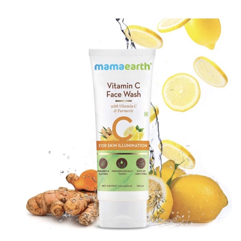 Mamaearth Vitamin C Face Wash with Vitamin C and Turmeric for Skin