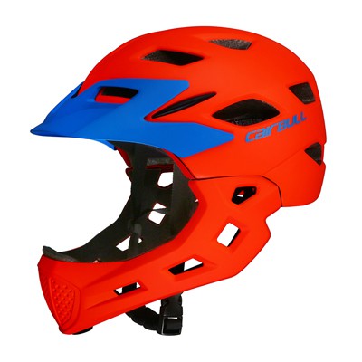 orange kids bike helmet