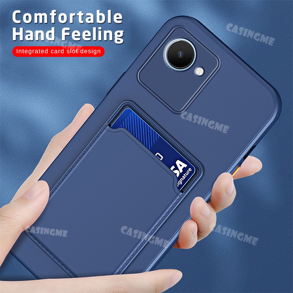 Realmi C30 Narzo50i Prime Case Colors Square Card Slot Holder Soft ...