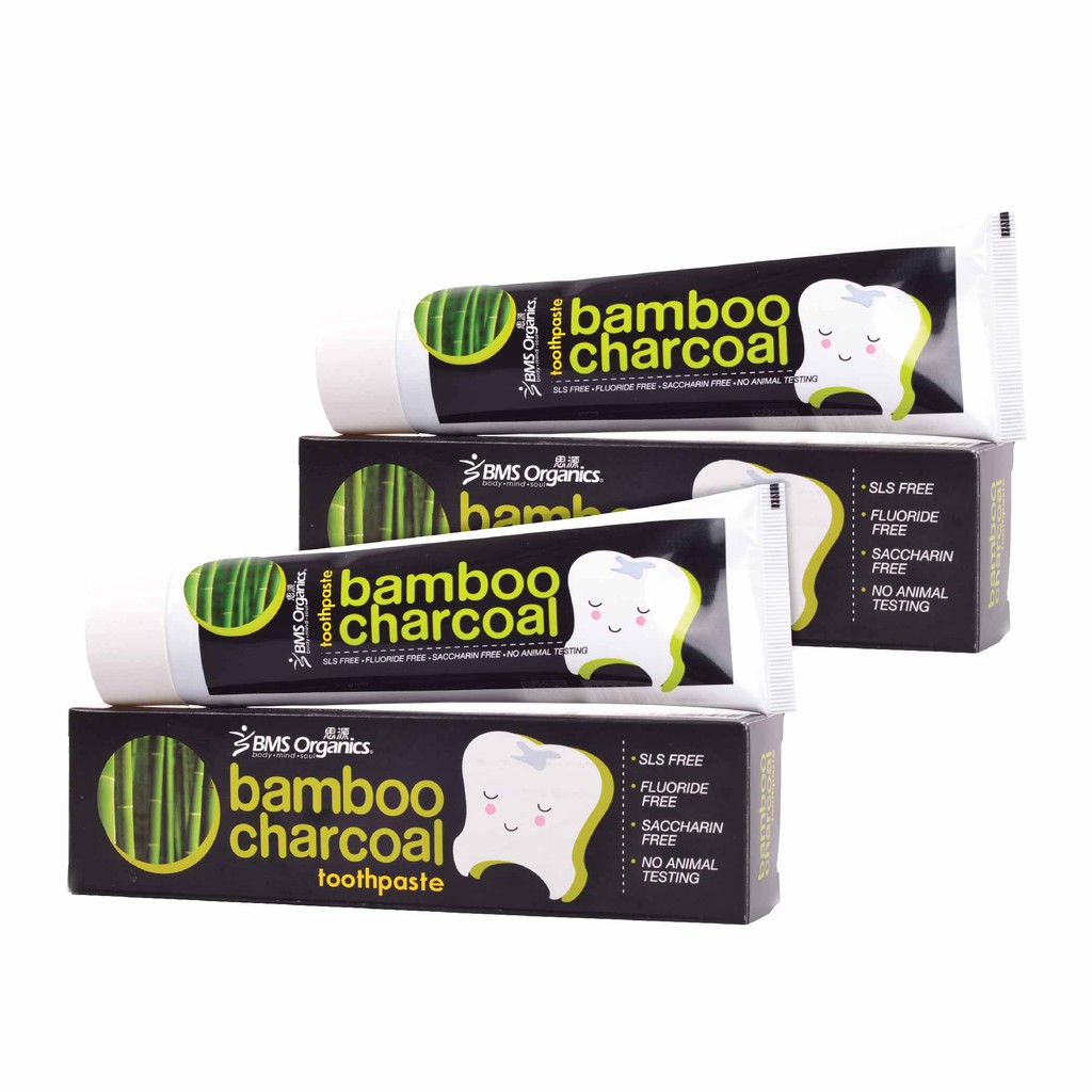 BMS Organics Bamboo Charcoal Toothpaste Shopee Malaysia