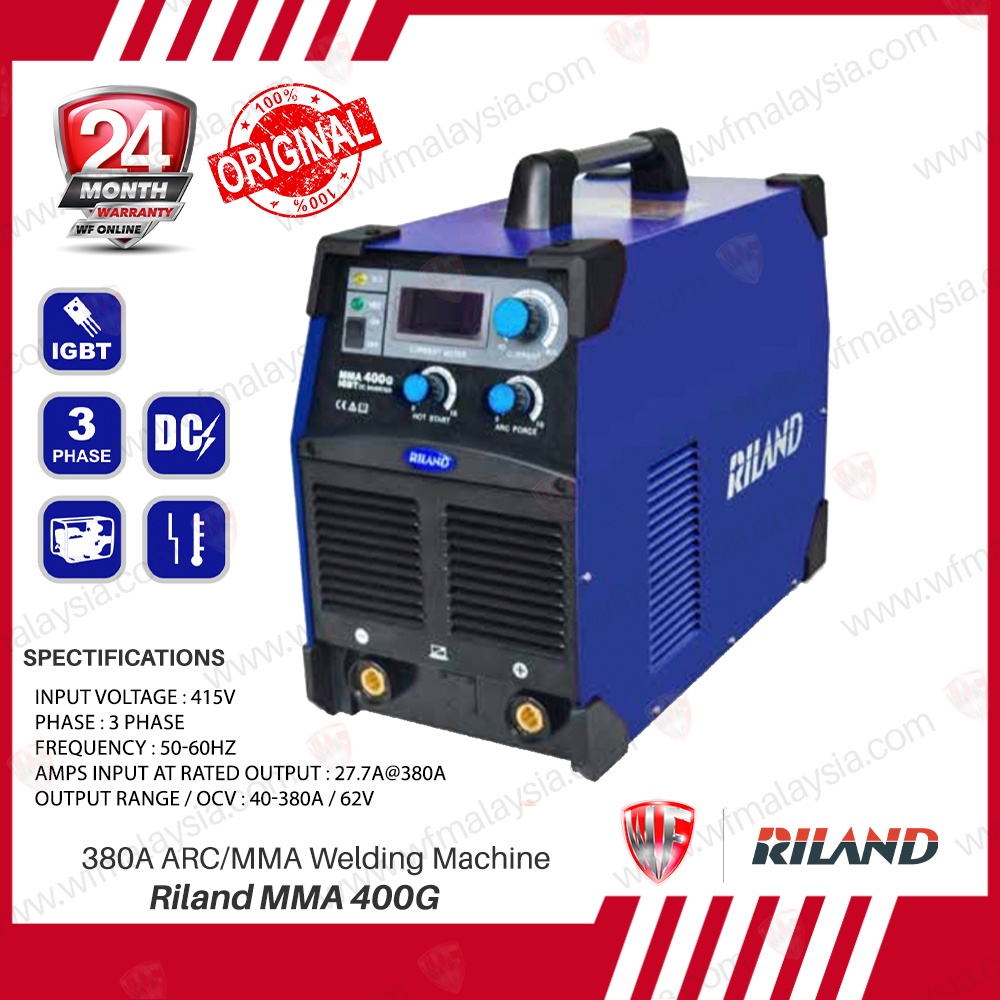 Riland MMA400G 27.6A380A ARC / MMA Heavy Industrial Welding Machine