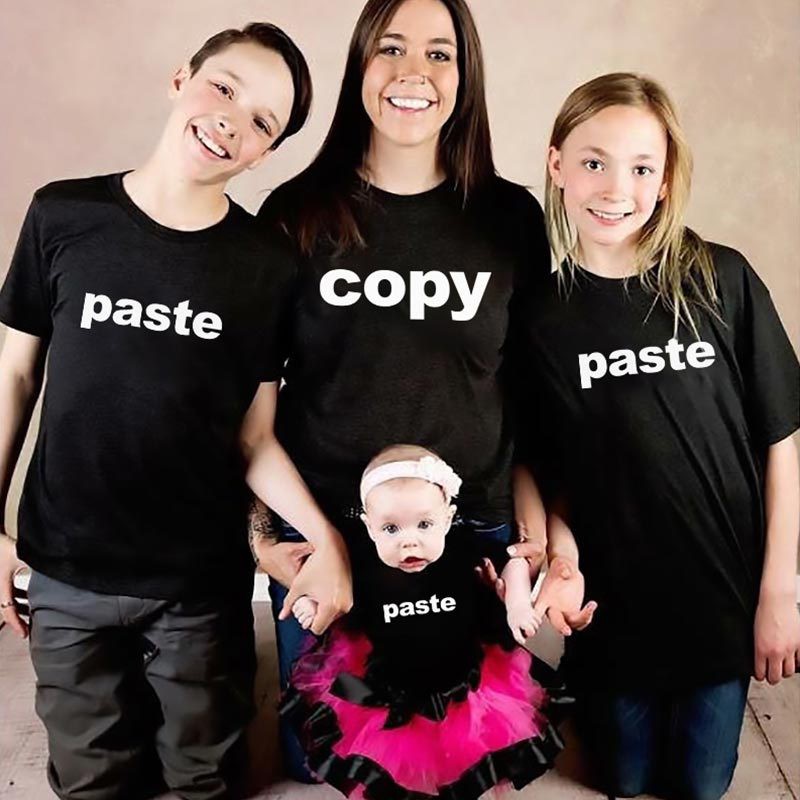 Family Shirt 100 Cotton Copy Paste Printing Short Sleeves Shirts Kid Baby Couple Boy Girl Tee D201 10 Shopee Malaysia - copy and paste shirts roblox