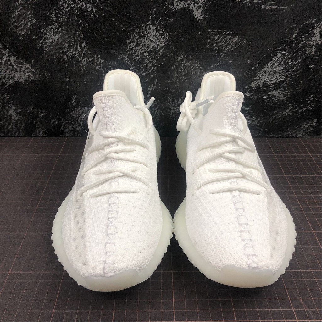 all white yeezy boost