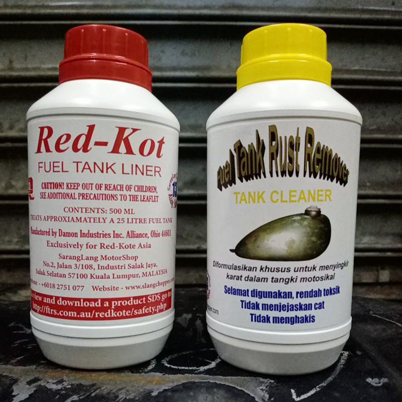 500ml.RedKote Fuel Tank Coating, Tank Coating, Fuel Tank Sealer, Fuel