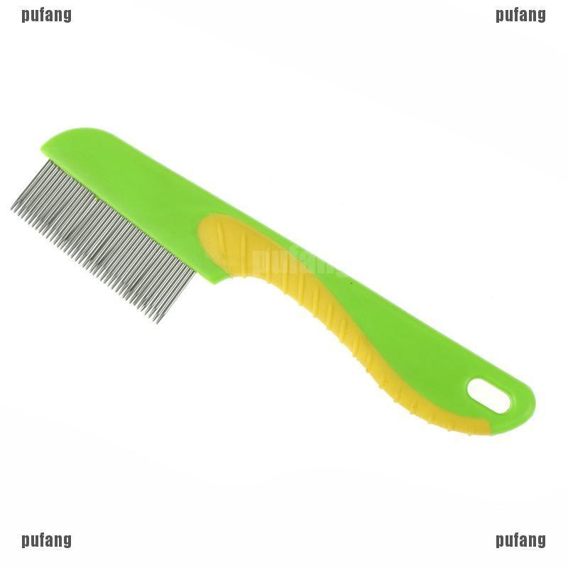 Pet Rake Comb Hair Grooming Trimmer Dog Cat Stainless Steel Pins