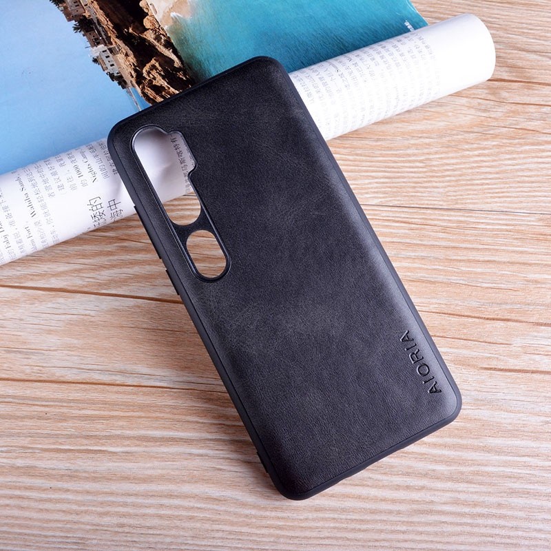 SKINMELEON Xiaomi Casing Mi Note 10 / Note 10 Pro Case Luxury PU Leather TPU Protective Phone Cases