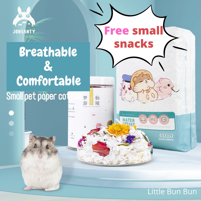 SALES Hamster Cotton Paper Bedding good absorption kertas hamster cotton JONSANTY comfort
