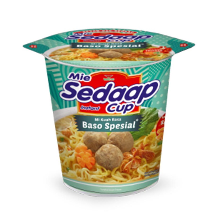 Mie Sedaap Cup Instant Mi Kuah Rasa Bakso Spesial Shopee Malaysia