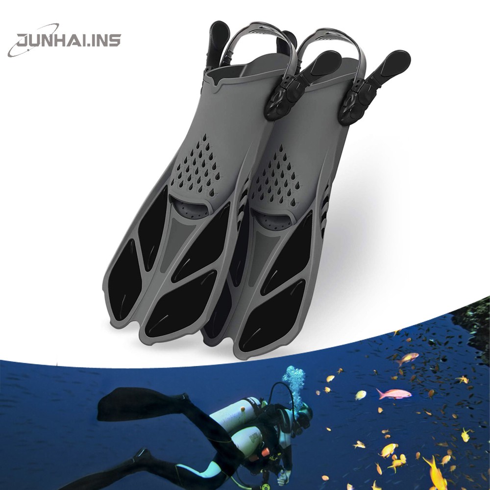 Professional adult underwater adjustable snorkeling diving fin shoes Professional diving goggles, snorkel silicone scuba