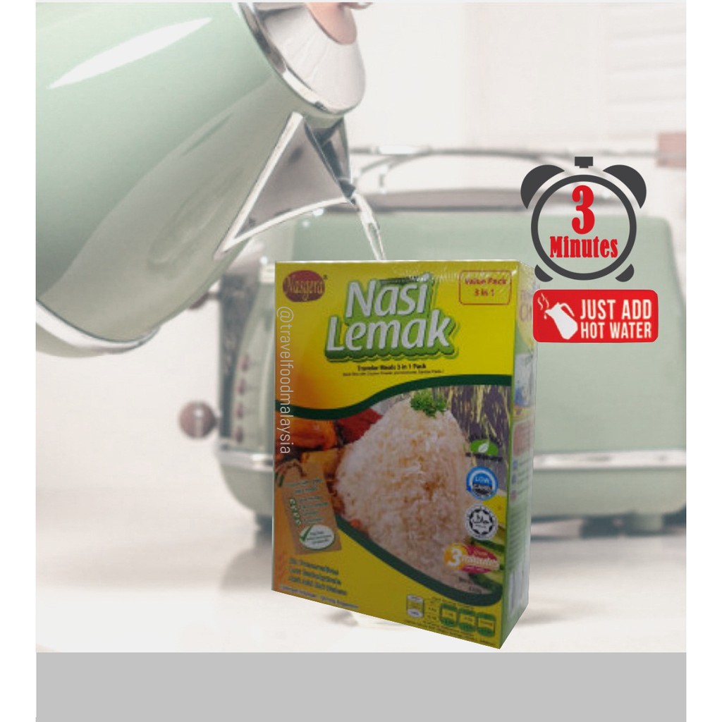 Nasgera Nasi Lemak Nasi Segera Instant Rice | Shopee Malaysia