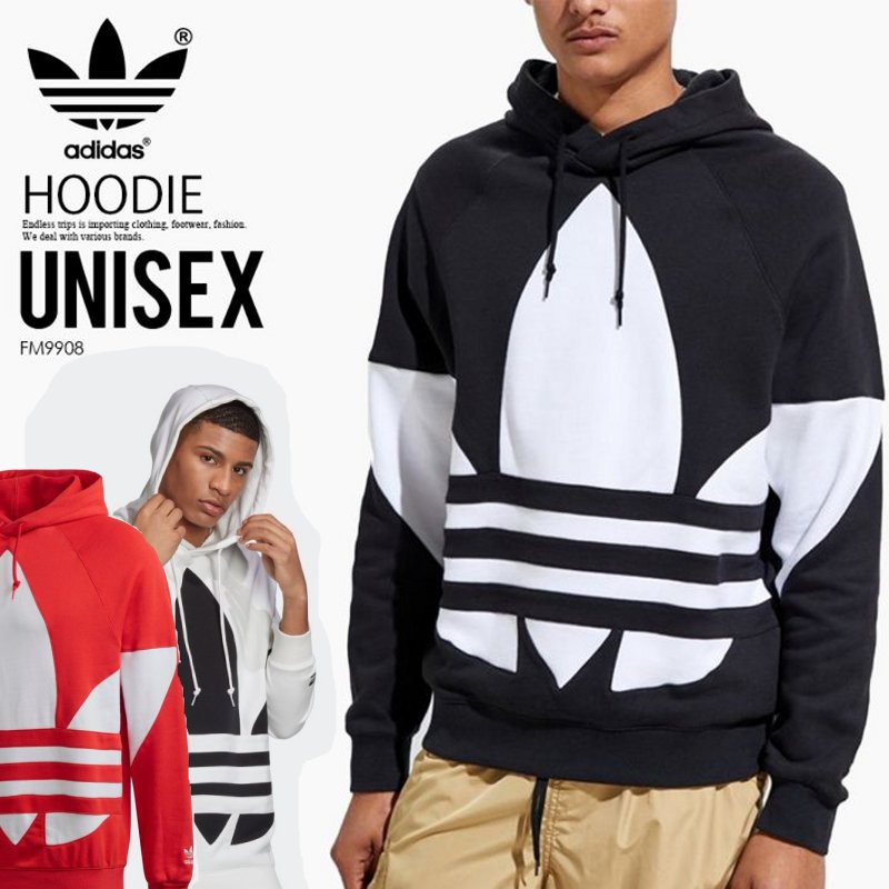 adidas hoodie big logo